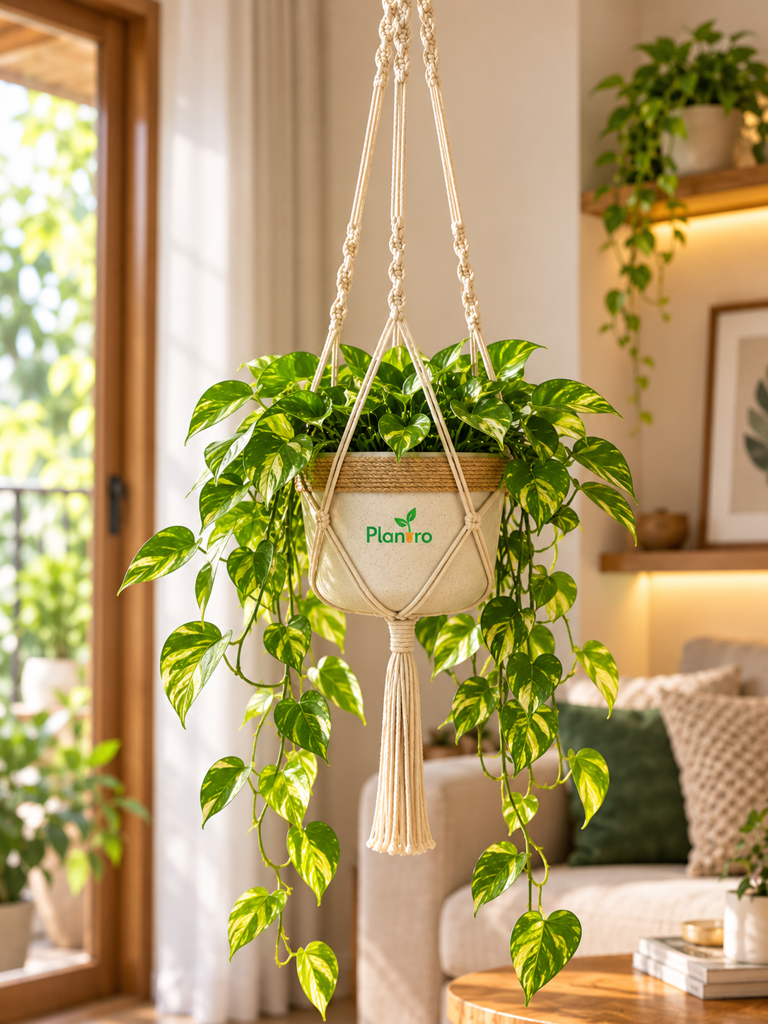 Hanging Macrame Planter thumbnail 3