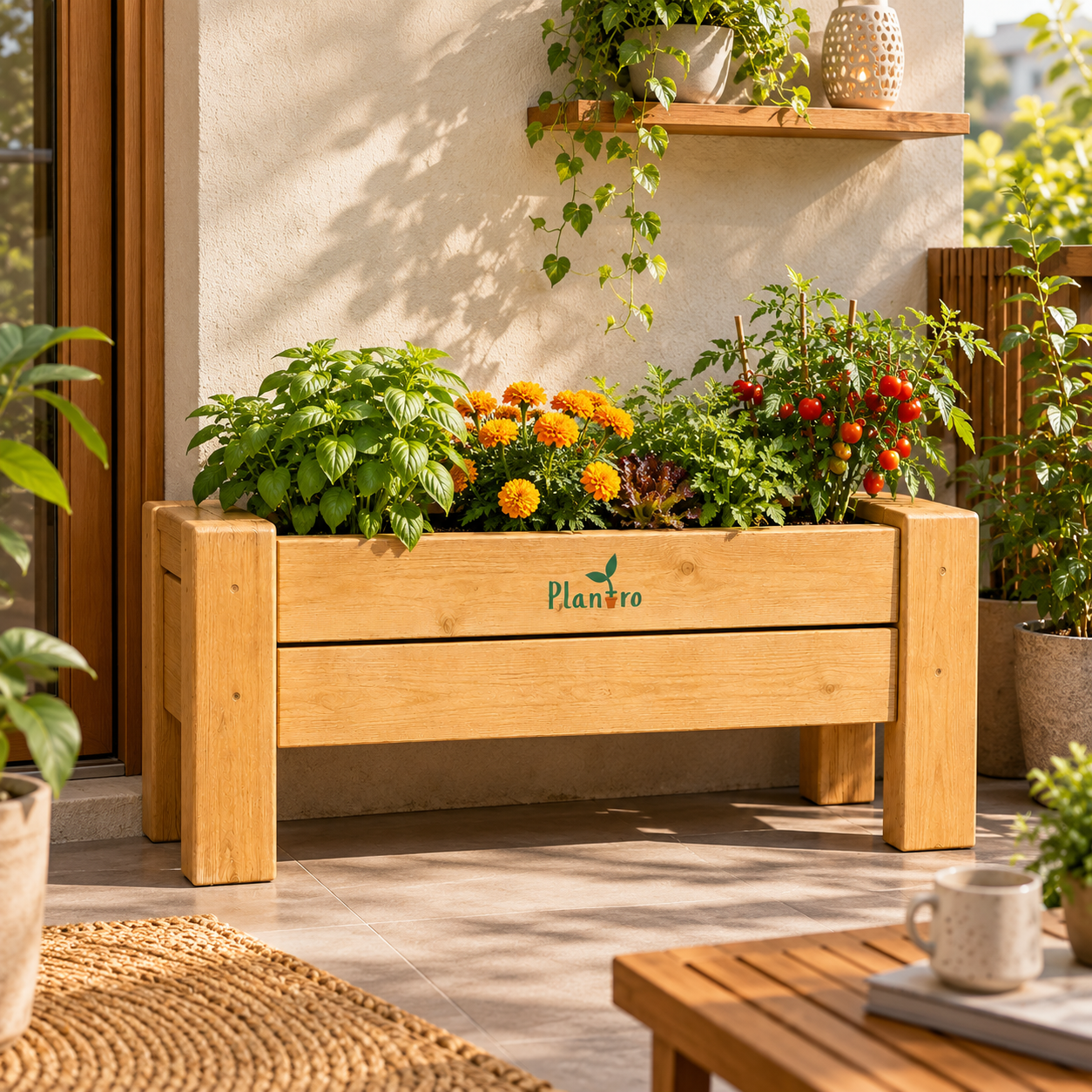 Wooden Box Planter thumbnail 3