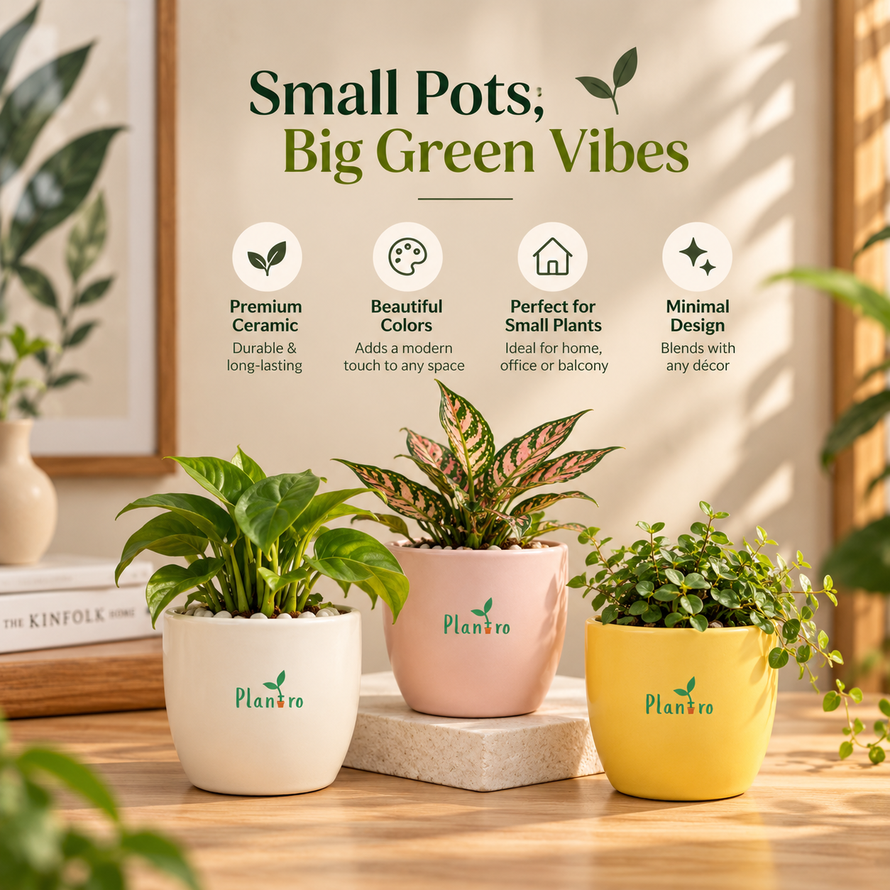 Set of 3 Mini Pots - Image 2